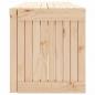 Preview: Gartenbank Ausziehbar 212,5x40,5x45 cm Massivholz Kiefer