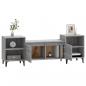 Preview: TV-Schrank Grau Sonoma 160x35x55 cm Holzwerkstoff