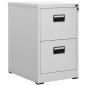 Preview: ARDEBO.de - Aktenschrank Hellgrau 46x62x72,5 cm Stahl