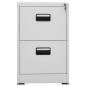 Preview: Aktenschrank Hellgrau 46x62x72,5 cm Stahl