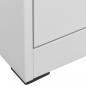 Preview: Aktenschrank Hellgrau 46x62x72,5 cm Stahl