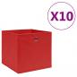 Preview: ARDEBO.de - Aufbewahrungsboxen 10 Stk. Vliesstoff 28x28x28 cm Rot