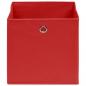 Preview: Aufbewahrungsboxen 10 Stk. Vliesstoff 28x28x28 cm Rot