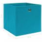 Preview: Aufbewahrungsboxen 10 Stk. Babyblau 32x32x32 cm Stoff