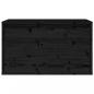 Preview: Wandschrank Schwarz 60x30x35 cm Massivholz Kiefer