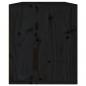 Preview: Wandschrank Schwarz 60x30x35 cm Massivholz Kiefer