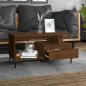 Preview: Couchtisch Braun Eichen-Optik 90x49x45 cm Holzwerkstoff