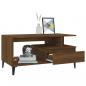 Preview: Couchtisch Braun Eichen-Optik 90x49x45 cm Holzwerkstoff