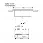 Preview: Siemens ED811FGA7iQ500 Induktionskochfeld mit Dunstabzug und Flachkanal 90 °vertikal L (ED811FQ15E+HZ9VDSB2), 80cm breit, rahmenlos, powerBoost, Schwarz