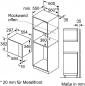 Preview: Siemens BF525LMW0 iQ500 Einbau-Mikrowelle, 800 W, 20l, cookControl7, LED-Innenbeleuchtung, weiß