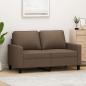 Preview: ARDEBO.de - 2-Sitzer-Sofa Braun 120 cm Stoff