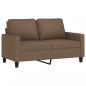 Preview: 2-Sitzer-Sofa Braun 120 cm Stoff