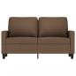 Preview: 2-Sitzer-Sofa Braun 120 cm Stoff