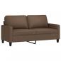 Preview: 2-Sitzer-Sofa Braun 140 cm Stoff