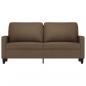 Preview: 2-Sitzer-Sofa Braun 140 cm Stoff