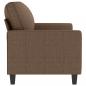 Preview: 2-Sitzer-Sofa Braun 140 cm Stoff