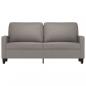 Preview: 2-Sitzer-Sofa Taupe 140 cm Stoff