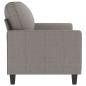 Preview: 2-Sitzer-Sofa Taupe 140 cm Stoff