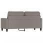 Preview: 2-Sitzer-Sofa Taupe 140 cm Stoff