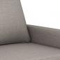 Preview: 2-Sitzer-Sofa Taupe 140 cm Stoff