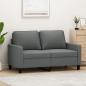 Preview: ARDEBO.de - 2-Sitzer-Sofa Dunkelgrau 120 cm Stoff