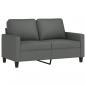 Preview: 2-Sitzer-Sofa Dunkelgrau 120 cm Stoff