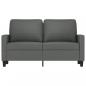 Preview: 2-Sitzer-Sofa Dunkelgrau 120 cm Stoff