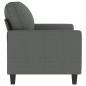 Preview: 2-Sitzer-Sofa Dunkelgrau 120 cm Stoff