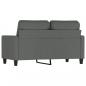 Preview: 2-Sitzer-Sofa Dunkelgrau 120 cm Stoff