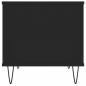 Preview: Couchtisch Schwarz 60x44,5x45 cm Holzwerkstoff