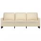 Preview: 3-Sitzer-Sofa Creme 180 cm Stoff