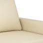 Preview: 3-Sitzer-Sofa Creme 180 cm Stoff