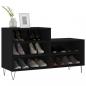 Preview: Schuhregal Schwarz 102x36x60 cm Holzwerkstoff