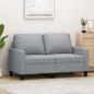 Preview: ARDEBO.de - 2-Sitzer-Sofa Hellgrau 120 cm Stoff