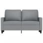 Preview: 2-Sitzer-Sofa Hellgrau 120 cm Stoff