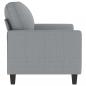 Preview: 2-Sitzer-Sofa Hellgrau 120 cm Stoff