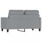 Preview: 2-Sitzer-Sofa Hellgrau 120 cm Stoff