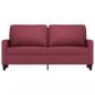 Preview: 2-Sitzer-Sofa Weinrot 140 cm Stoff