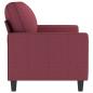 Preview: 2-Sitzer-Sofa Weinrot 140 cm Stoff