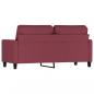 Preview: 2-Sitzer-Sofa Weinrot 140 cm Stoff