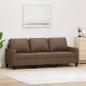 Preview: ARDEBO.de - 3-Sitzer-Sofa Braun 180 cm Stoff