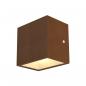 Preview: ARDEBO.de SLV SITRA CUBE LED Outdoor Wand- und Deckenaufbauleuchte, 11W, 3000K, IP44, rostfarben (1002034)