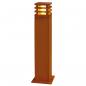 Preview: ARDEBO.de SLV RUSTY SQUARE 70 Outdoor Standleuchte, TC-DSE, IP55, eckig, max. 11W, stahl gerostet (229421)