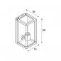 Preview: SLV QUADRULO SENSOR Outdoor Wandaufbauleuchte, E27, anthrazit, inkl. Sensor (1002402)