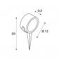 Preview: SLV SITRA 360 SPIKE Outdoor Spiessleuchte, einflammig, TCR-TSE, IP44, anthrazit (231525)