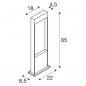 Preview: SLV FLATT POLE 65 Outdoor LED Stehleuchte, 3000K, IP65, anthrazit (1002956)