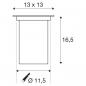 Preview: SLV DASAR 80 Outdoor Bodeneinbauleuchte, LED, 35W, IP67, eckig, edelstahl (229324)