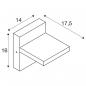 Preview: SLV ABRIDOR SENSOR, Outdoor LED Wandaufbauleuchte IP55 3000/4000K, anthrazit (1002990)