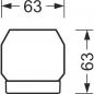 Preview: Regiolux Geräteträger LED SDGOB /1500 LED 8200-5000 840 ETM vw RAL 9016, 30-53W, 5000-8200lm, 4000K, verkehrsweiß (18518404100)