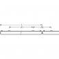 Preview: Regiolux Wannenanbauleuchte KLKF/1500 LED 6100-4700 840 ETM vw RAL 9016, 35-47W, 4700-6100lm, 4000K, verkehrsweiß (21100513120)